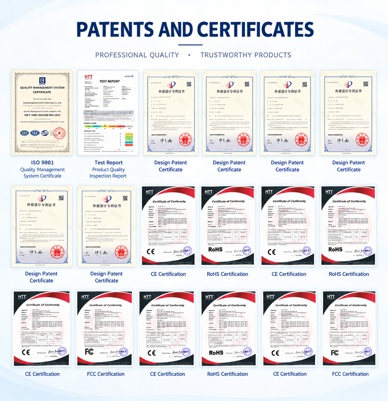 Certification documents